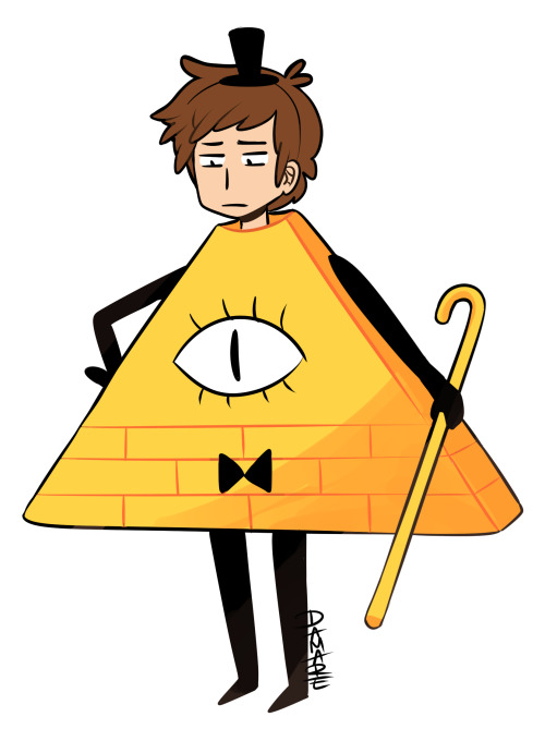 Bill Cipher Halloween Costume Day 4: Demon Dipper Au