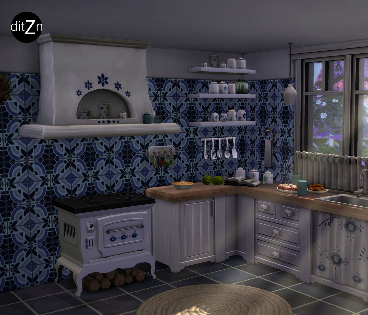 Sims 4 CC Build & Buy Mode - ditzn: Antique Stove Hood Inspired by old...