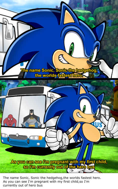 The name Sonic, Sonic the hedgehog,the worlds fastest hero. As...