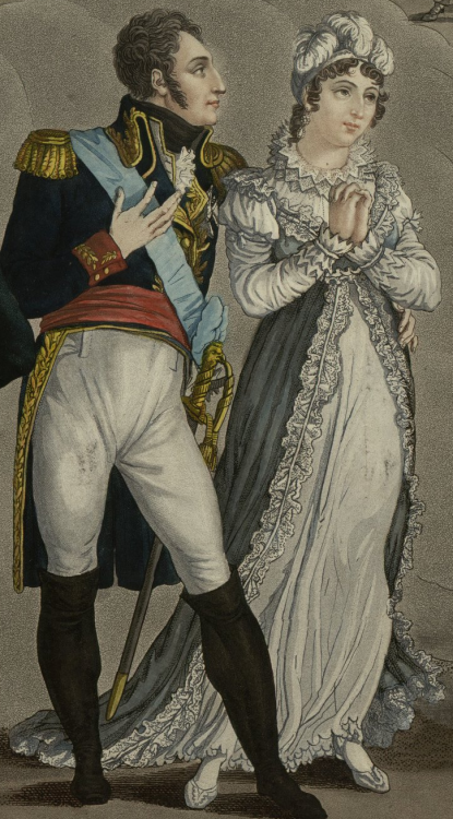 tiny-librarian:
“ Detail of a print, showing the Duke and Duchesse D’Angouleme.
”