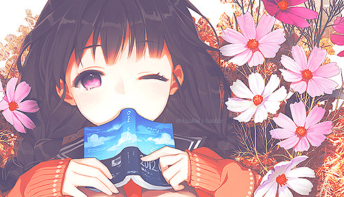 cute anime girl on Tumblr