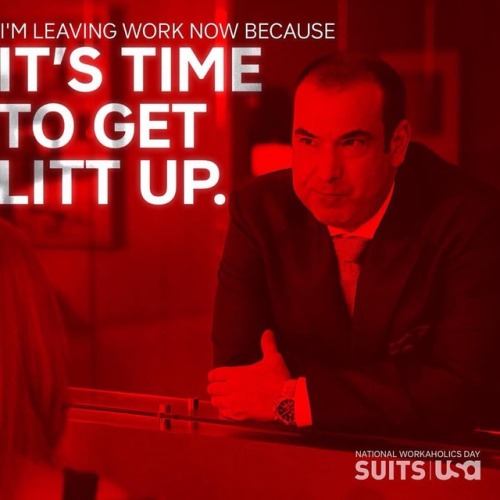 Suits USA Fans • Louis Litt. Workaholics Day! . #suits...