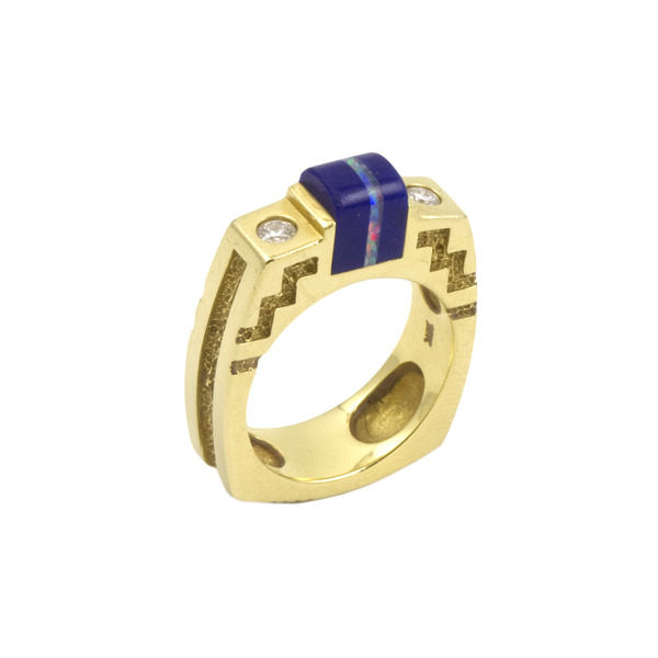 Shana Elmsford-Julian — fyeahindigenousfashion: 18k gold diamond ring,...