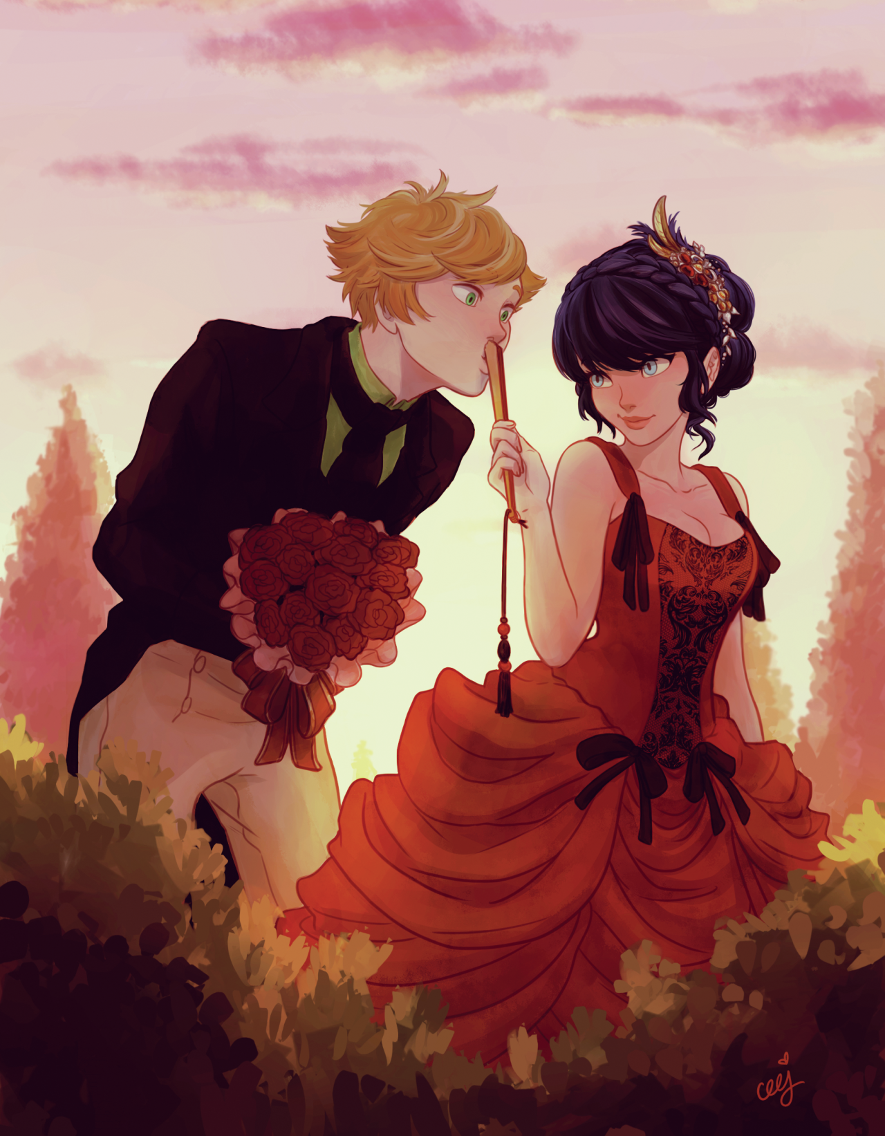 ceejles:
“ Here’s my stuff from the Miraculous Ladybug Charity-zine! Thank you @mayhugs for making this happen