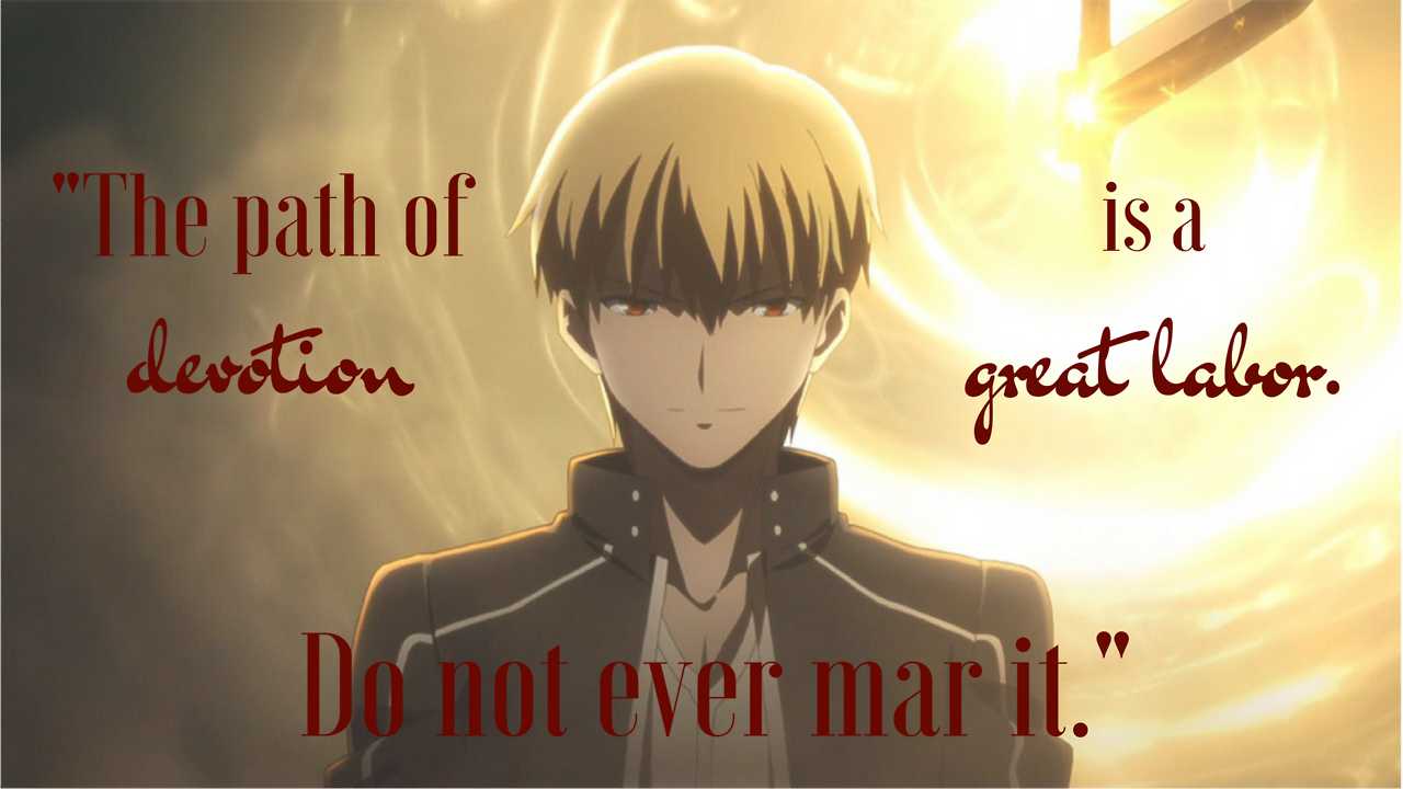 Featured image of post Gilgamesh Fate Stay Night Quotes It cannot be helped if you cannot compromise on that