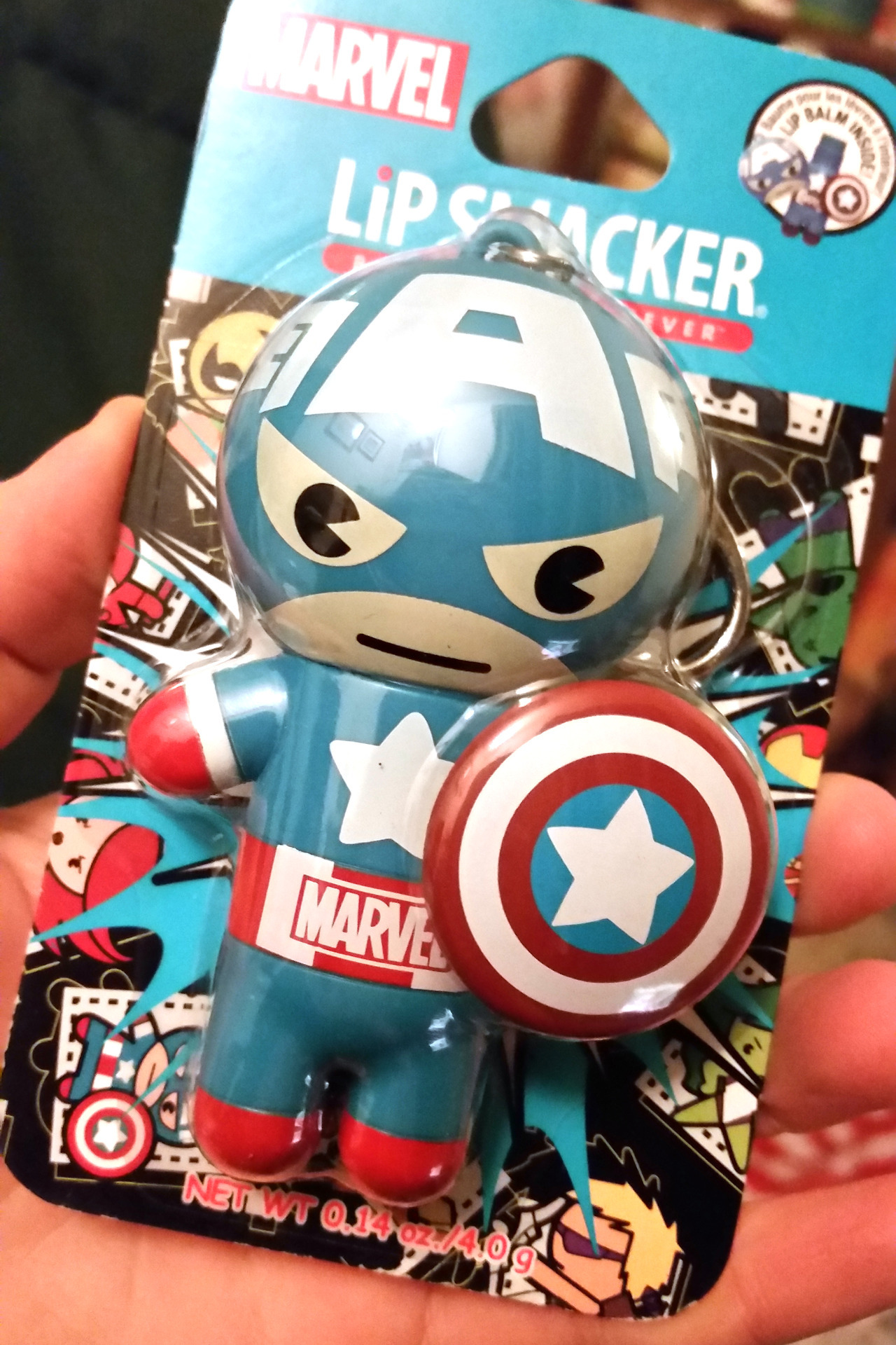 Marvel Lip Smacker Chapstick Captain America can