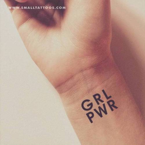 GRL PWR temporary tattoo, get it here ► http://bit.ly/2sox4Gf english tattoo quotes;grl pwr;temporary;quotes