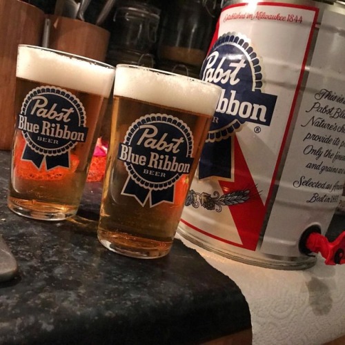 It’s been an amazing night #pabst #pabstblueribbon #beer #booze...