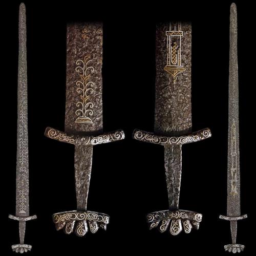 museum-of-artifacts:Viking sword with beautiful...