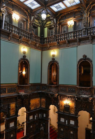 steampunktendencies:Peles Castle interior, built between 1873...