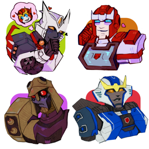 zxid:some cute bots i drew for my pals <3.