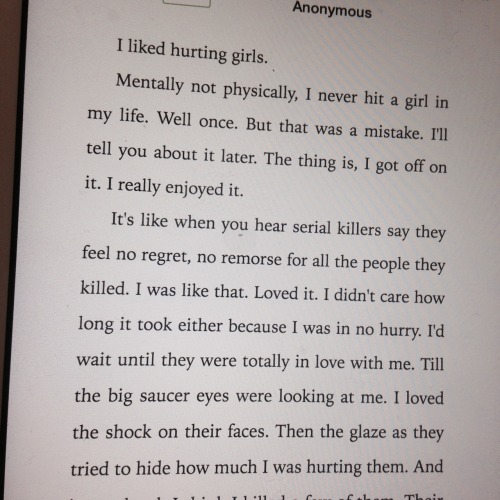 diary of an oxygen thief first page