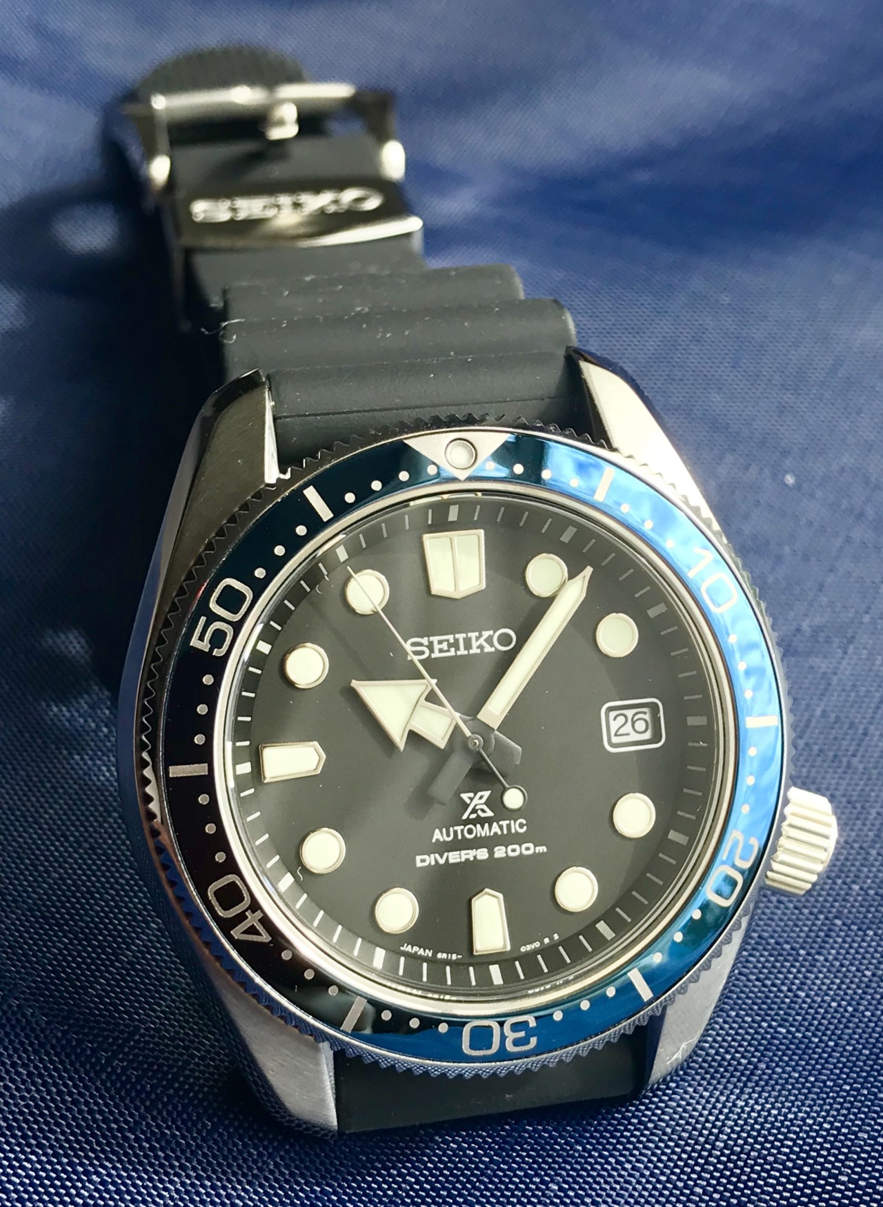 Strapped To A Watch — Seiko SPB079 200m diver 6R15 movement 50 hour...