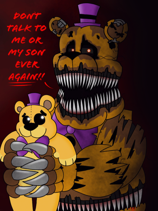 nightmare fredbear. - Desenho de william_afton - Gartic