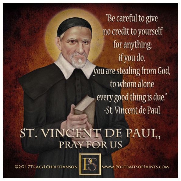 Saint Vincent de Paul 1581 1660 Feast day: Portraits of Saints