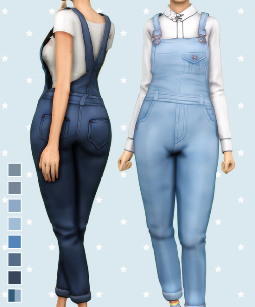 butterscotchsims:Recolored these overalls by @pixelore and...