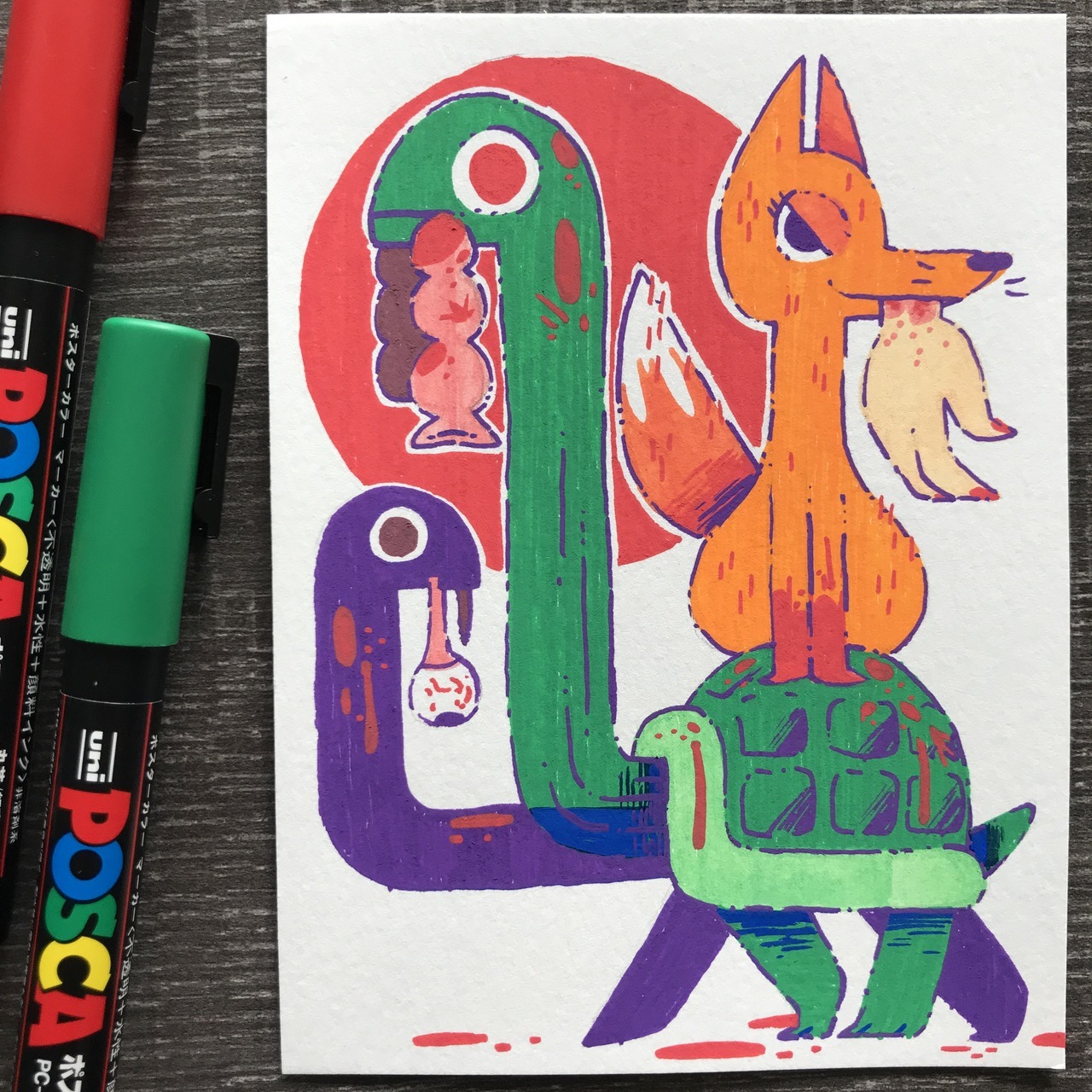 Posca Pen Drawings Simple - img-foxglove Easy Things To Draw With Posca Pens