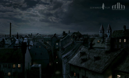 we-are-rogue:Vienna Rooftops Anno 1910 Matte Painting by...