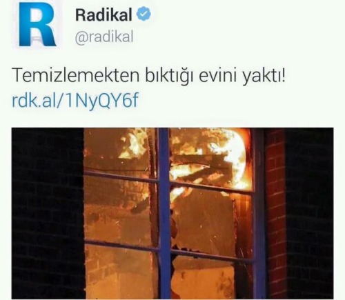 Temizlemekten Bıktığı Evini Yaktı Temizlemekten Bıktığı Evini Yaktı