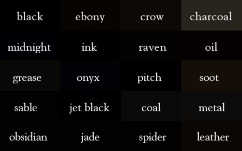 576 Words Related To BLACK BLACK Synonyms BLACK Antonyms Word List 