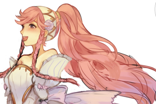 llicornia:WIP of a super late Olivia bday drawing I’m working...