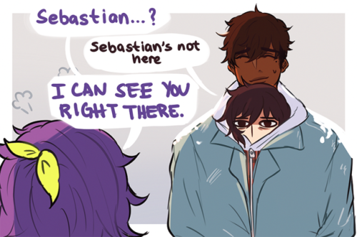 jaydedd:Sebastian’s good at a lot of stuff, hiding is not one of...