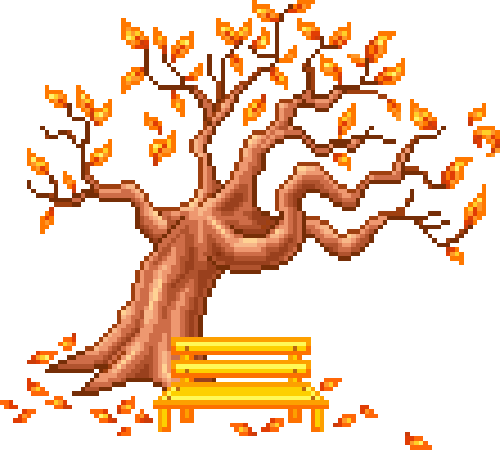 Pixel Art Leaves Wiffle