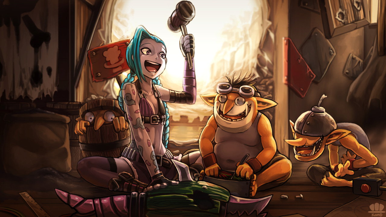 Dota Hd Wallpapers Techies Jinx From Lol