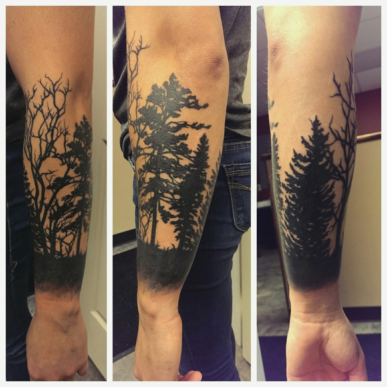 — Forest silhouette half sleeve Eric Diversity...