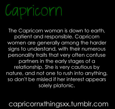 Dating Capricorn female