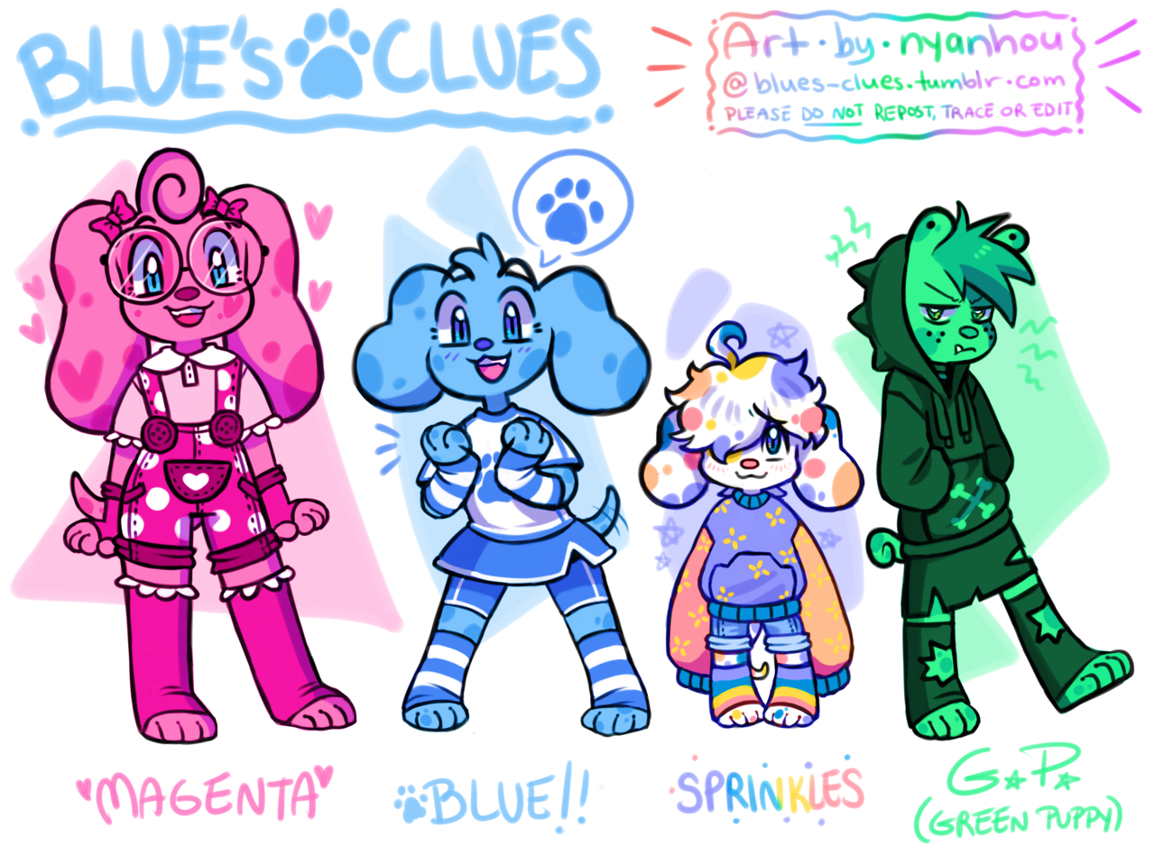 The Gangs All Here Almost 🌈💖🧡💛💚💙💜 I Really Blues Clues 