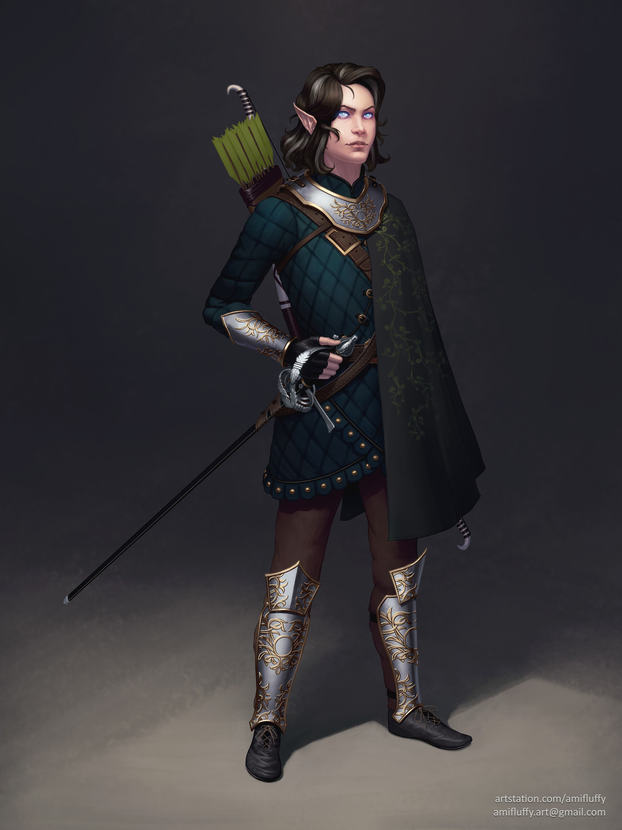 wearepaladin: Elf Paladin by Alec Grinin