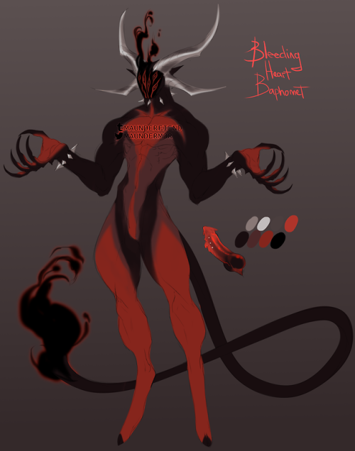 maunderfiend:Bleeding Heart Baphomet, $75 USD via PaypalSOLD...