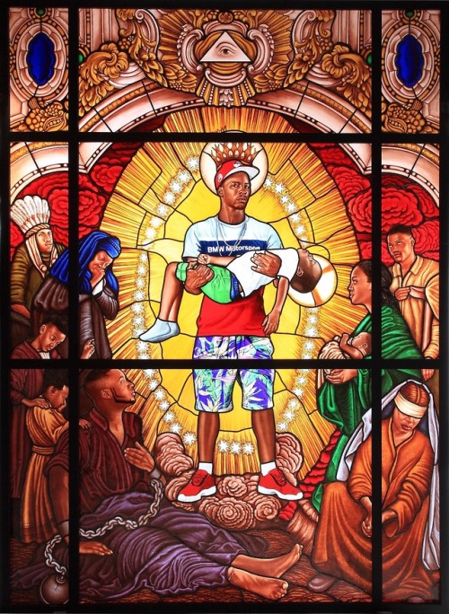 oncanvas:Mary, Comforter of the Afflicted II, Kehinde Wiley,...