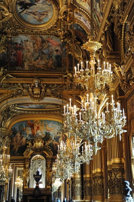 catchingtearsinrain:The Palais Garnier Opera House in Paris....