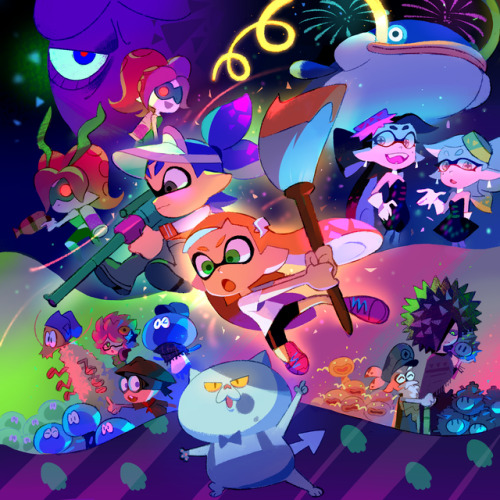 splatoon’s bday is today! I took a short break from other stuff...