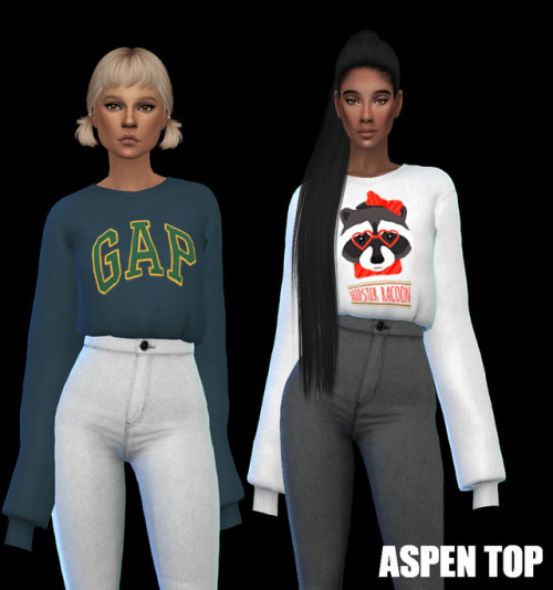 ASPEN TOPMesh by Simpliciaty needed HERE12 recolorsSim models...