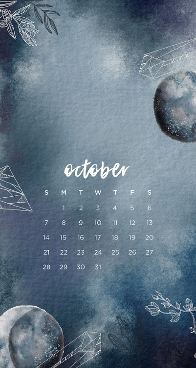 emmastudies:October Luna Phone WallpapersHere are four monthly...