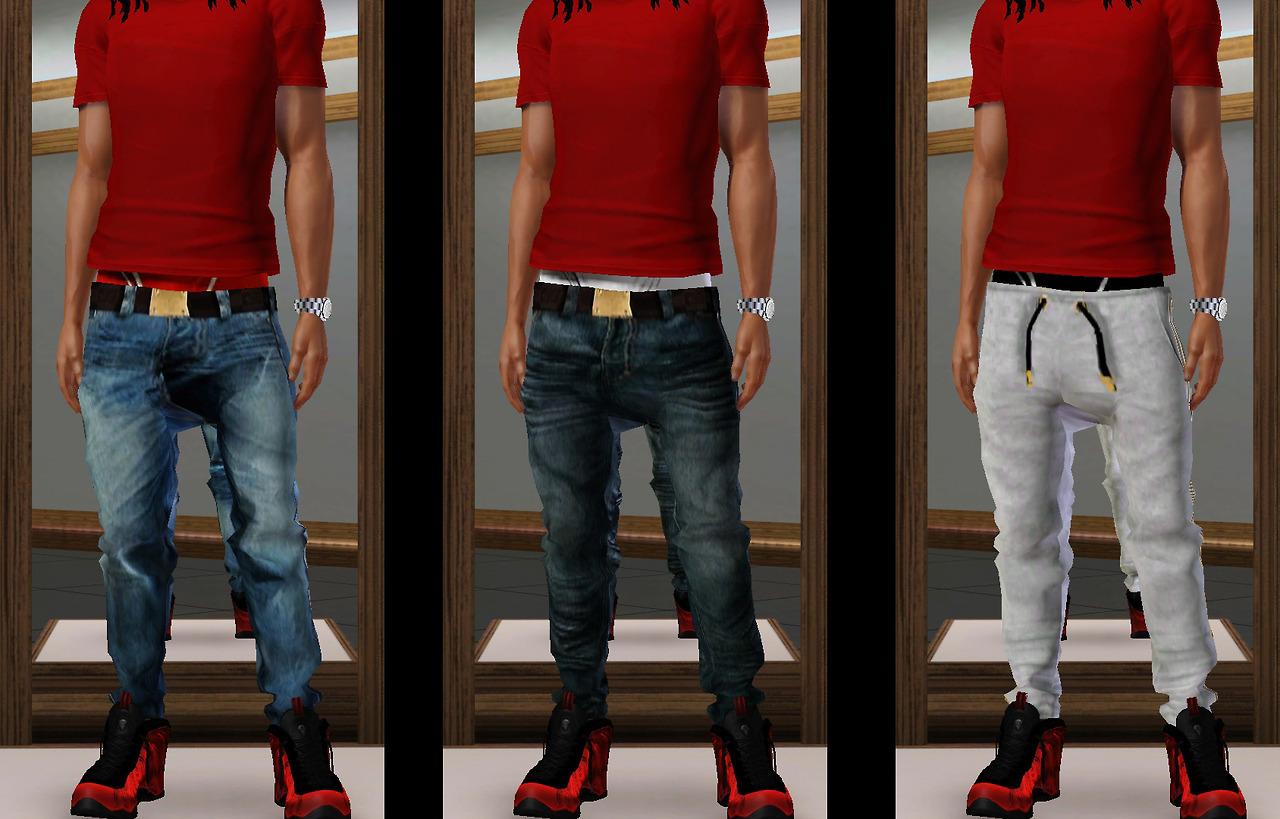 Sims 4 CC Male Sag Jeans