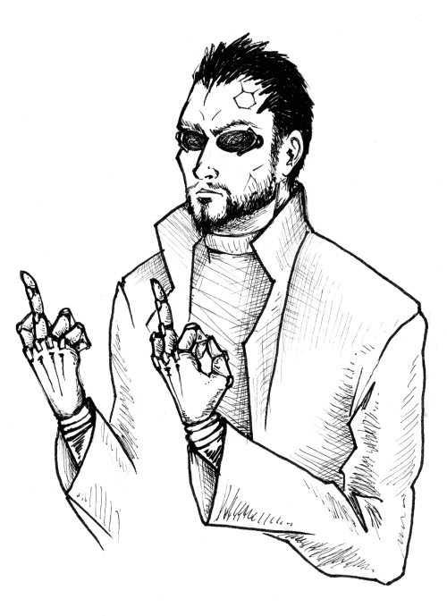Adam Jensen — desuex: commission for kyuofcosmic, who asked for...