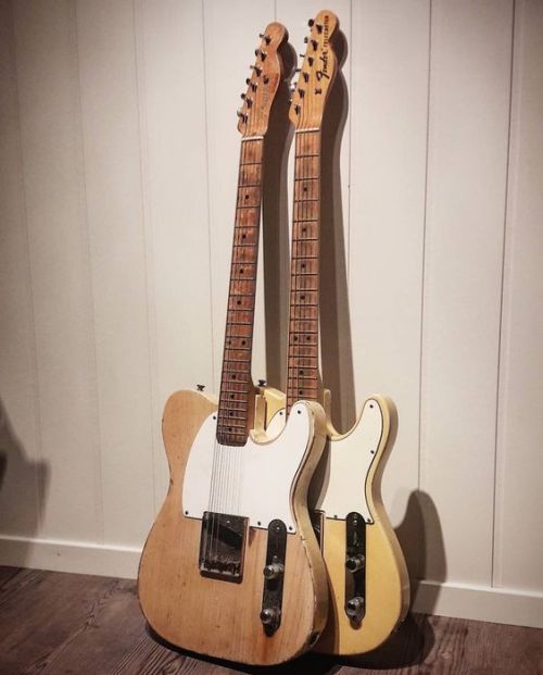 twanglife:A '56 Fender Esquire and ‘68 Fender Telecaster. I...