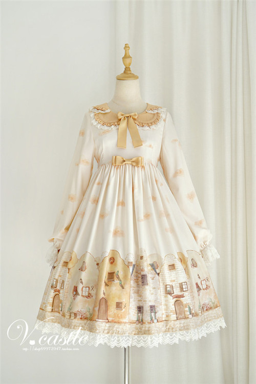 my-lolita-dress:LolitaUpdate: Sweet Town Prints Long Sleeves...