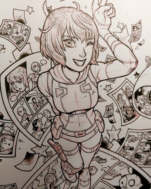 A closeup of the most recent custom #Gwenpool cover I...