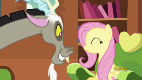 vapor-trail-is-best-pony:Discord and Fluttershy in Discordant...