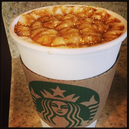 Kettle corn macchiato. (at Starbucks)