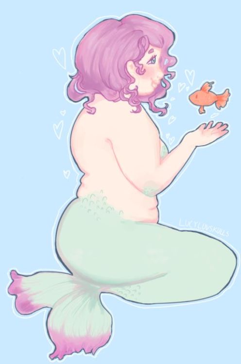 lulluluvskullz:gonna hop on the chubby mermaids train >:3