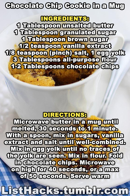 listhacks:Microwave snack hacks you can make in a mug - If you...