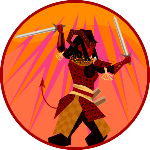 D&D token TabletopRPG Tiefling Vector Art Demon Devil Counter character tokens