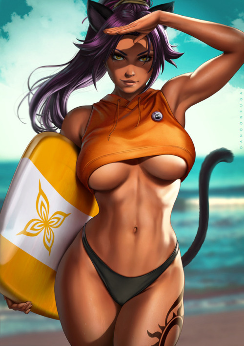 adventure-fantasy:Beachqueen Yoruichiby dandonfuga