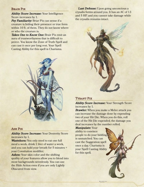 dnd homebrew 5e race | Tumblr